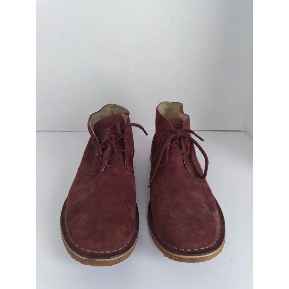 UGG Australia‎ Leighton Burgundy Suede Chukka Desert Boots Mens Wine Red